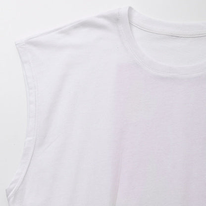 Kvinnors T-shirt Blommotiv Bekväm Bomull-4