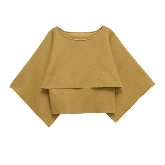 Kvinnors Topp Draperad Lätt Andningsbart Material Rymlig Design 1