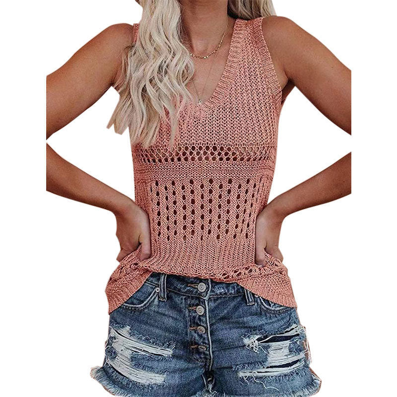 Dam Tank Top Leopardmönster Lätt Is Silke 8