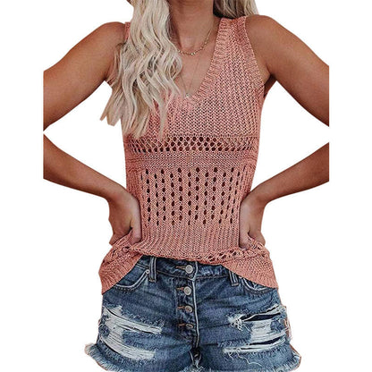 Dam Tank Top Leopardmönster Lätt Is Silke 8