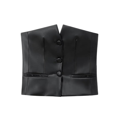 Kvinnors Väster Syntetiskt Läder Modern Design 5