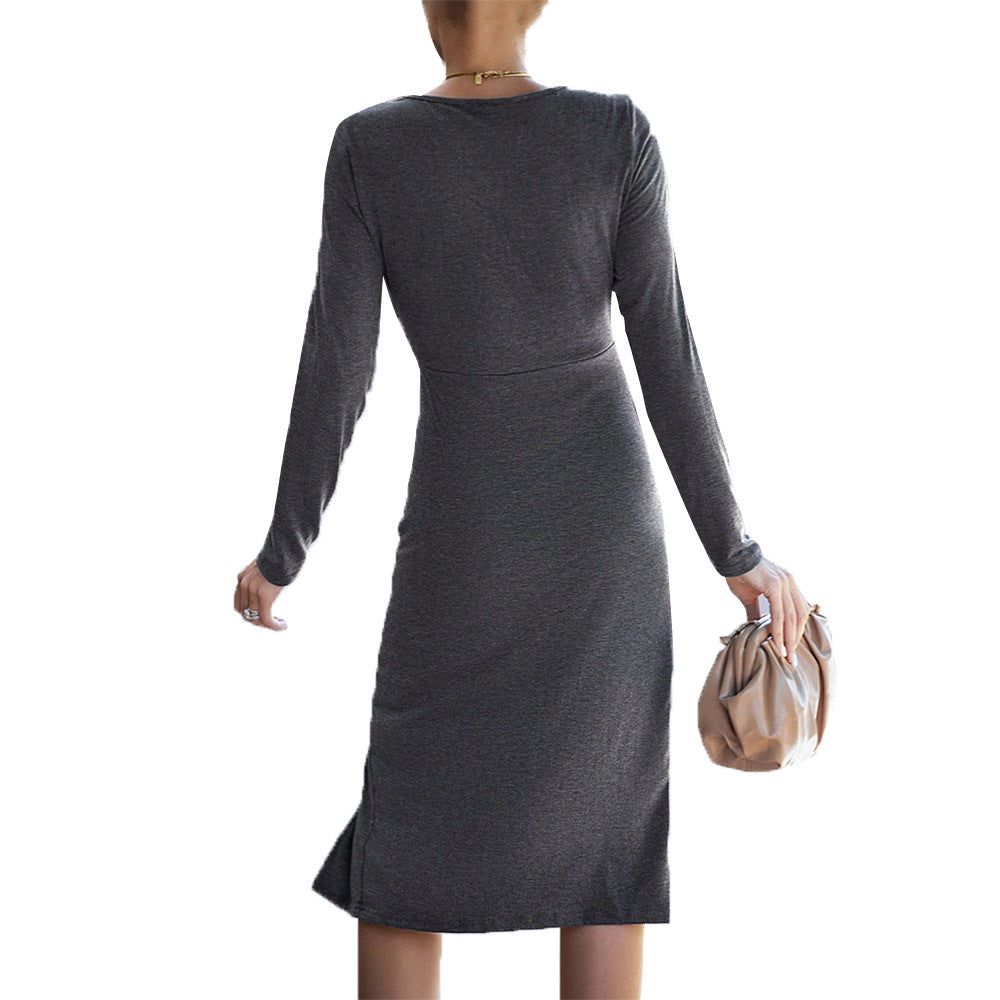 Dam Midiklänning Utskärningar Elastiskt Tyg 6