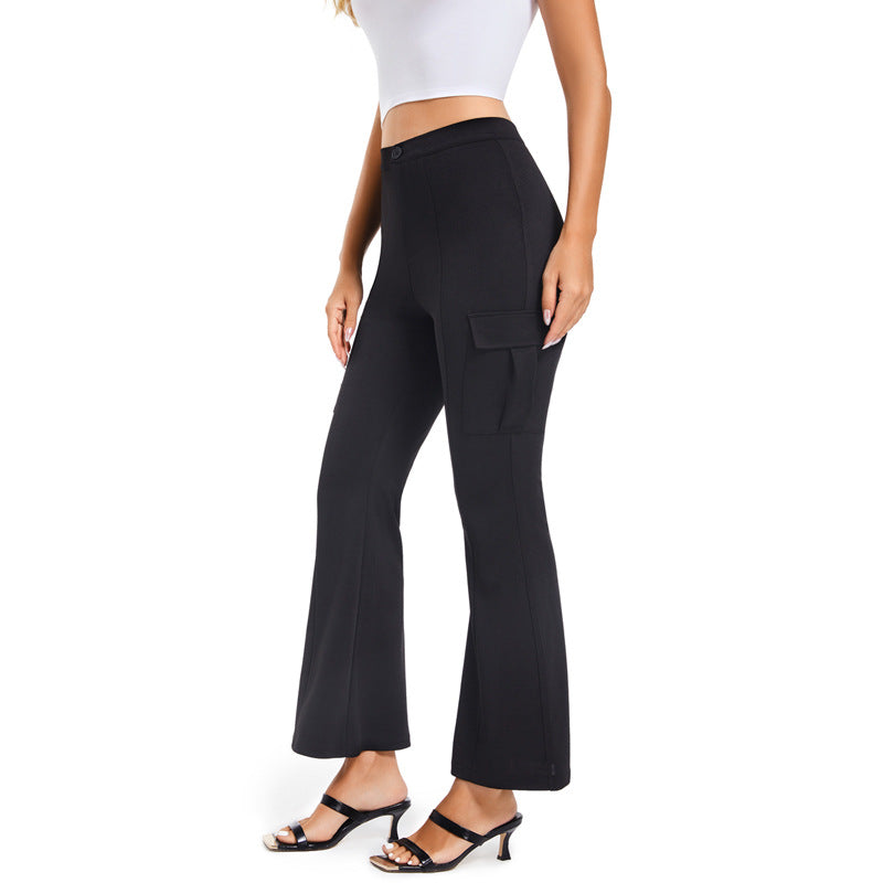 Dam Arbetsbyxor Stretch Monokrom Design Polyester-4