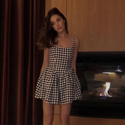 Kvinnors A-linjeformad Klänning Broderad Polyester 5