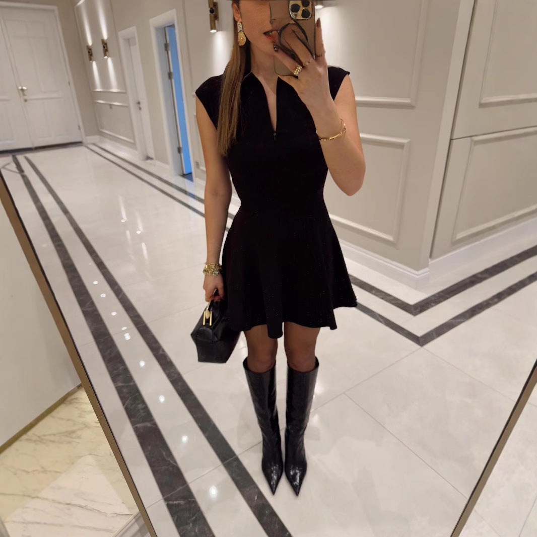 Kvinnor Sportklänning A-Line Kort Polyester-3