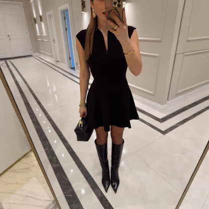 Kvinnor Sportklänning A-Line Kort Polyester-3