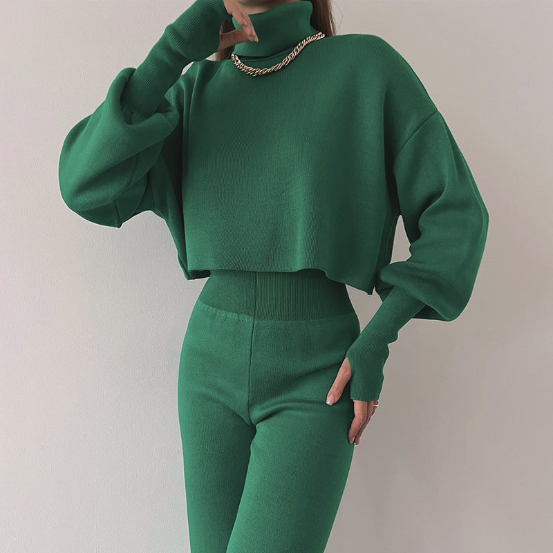 Kvinnors Affärsdräkt Långärmad Hög Krage Polyester-6