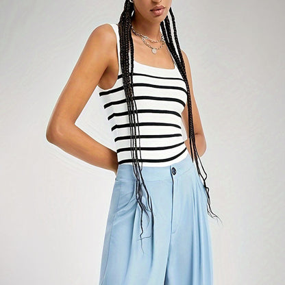 Dam Festtoppar Spaghetti Top Viskos Slim Fit-3