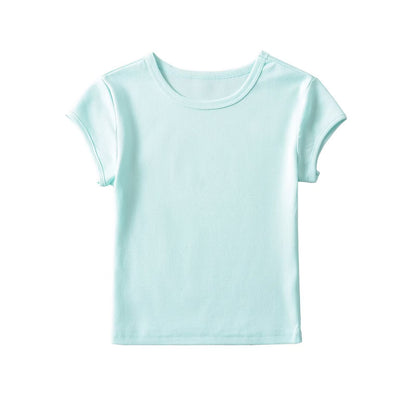 Variant image for Kvinnors T-shirt Avslappnad Snitt Bomullsblandning-4