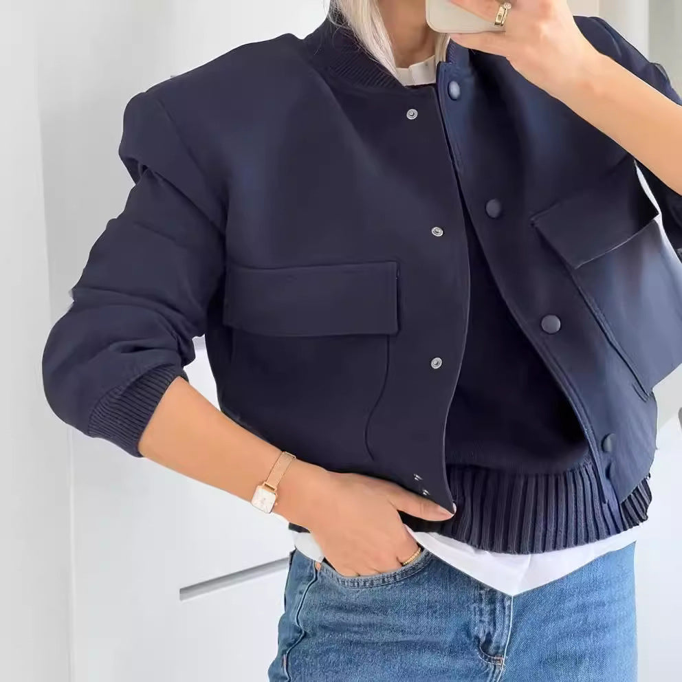 Damjacka Kort Pilotjacka Drop Shoulder Polyester-2