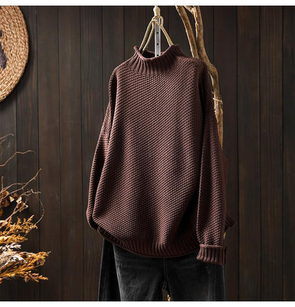 Variant image for Herr Tröja Retro Halv Krage Ullmix Loose Fit-31