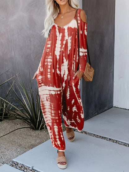 Variant image for Dam Jumpsuit Långärmad Löst Snitt Polyester Hög Midja Casual-17