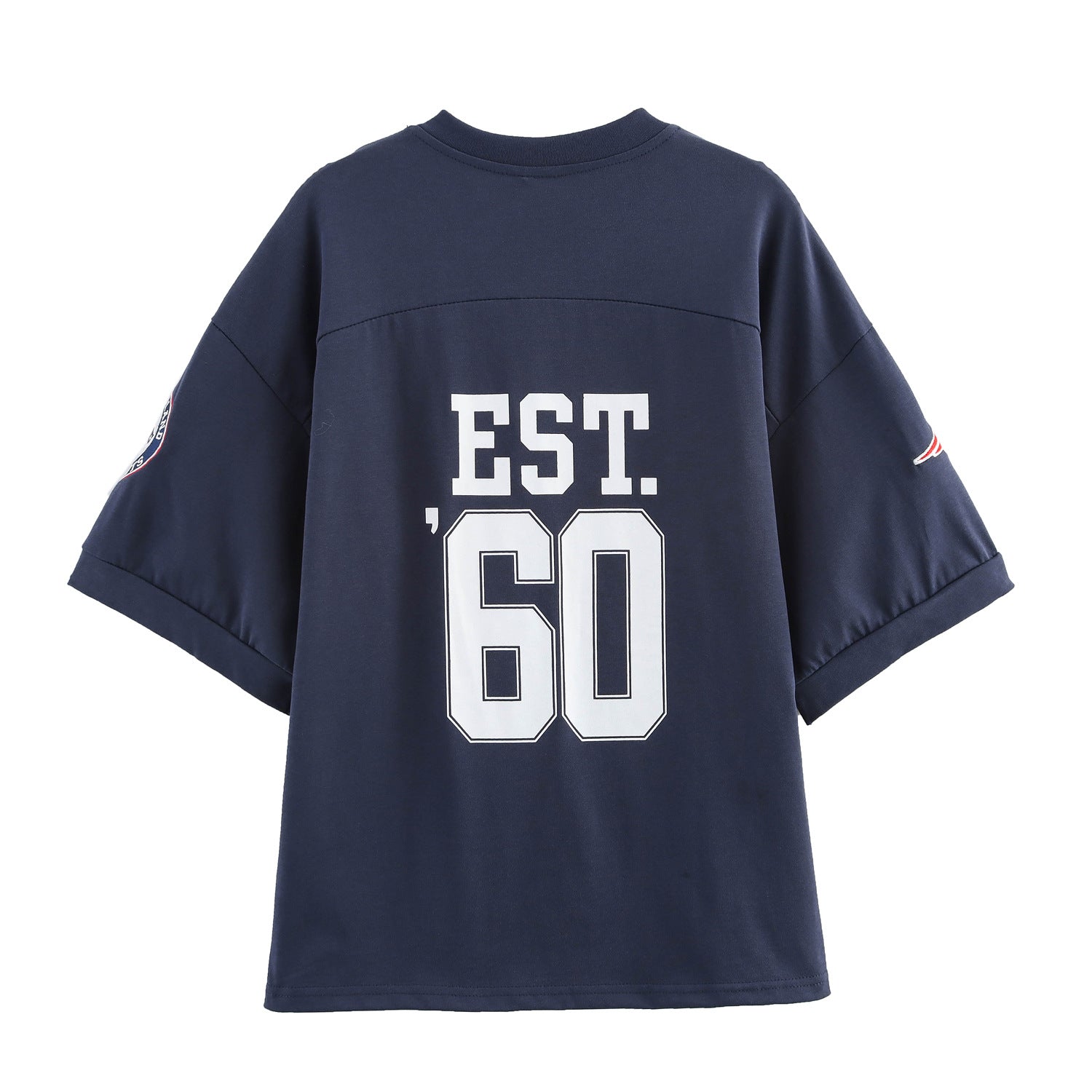 Herr T-shirt V-ringning Löst Snitt Andningsbart Material 2