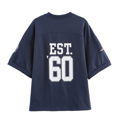 Herr T-shirt V-ringning Löst Snitt Andningsbart Material 2