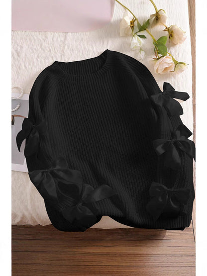 Kvinnors Stickad Tröja med Slingor Mjuk Bomull-3