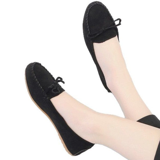 Kvinnliga Mockasiner Elegant Mjuk Mocka Ergonomisk Sula 5