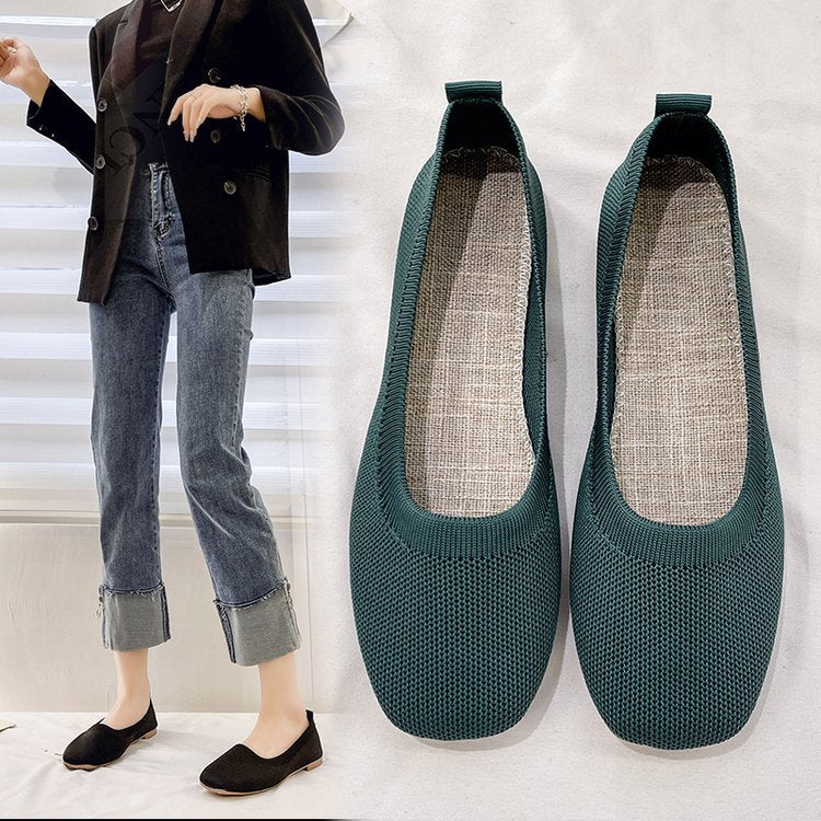 Bequeme Ballerina Schuhe für Frauen – Atmungsaktives Material, Flexible Sohle, Elegantes Design, Größe 36-41 5