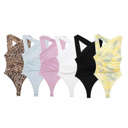 Kvinnors Badbärare Wrap-Design Mjuk Stretch 2