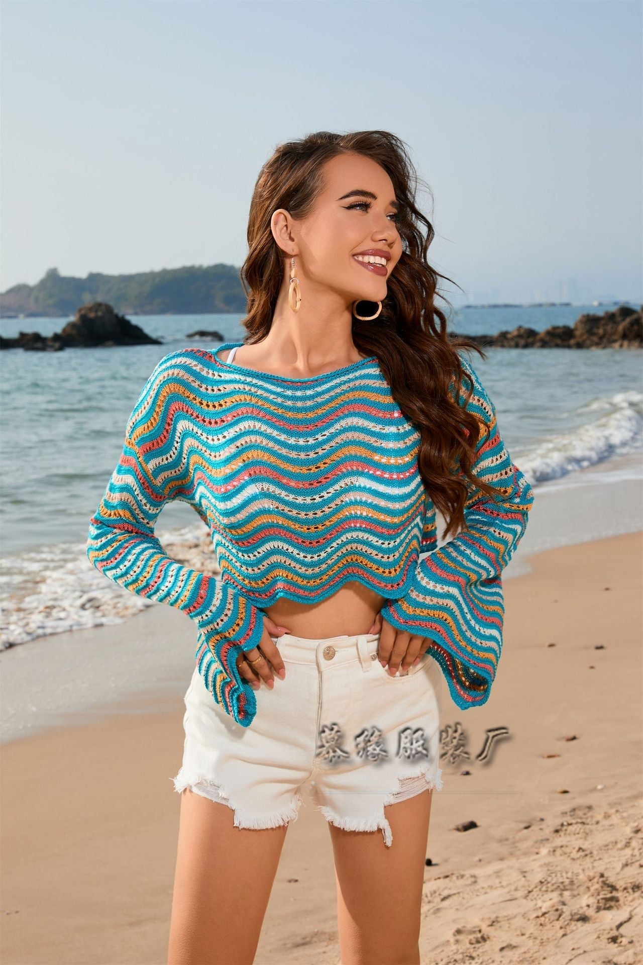 Variant image for Dam Bikini Rundhals Randigt 95% Akryl-13