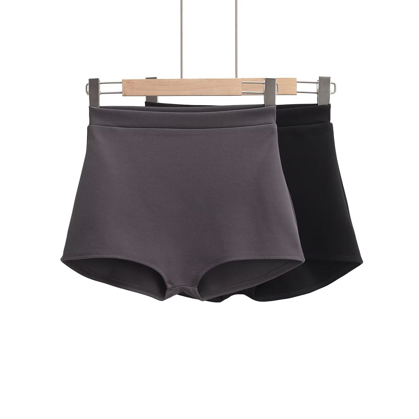 Kvinnor Sportiga Shorts Andningsbart Tyg Elastiskt Midjeband 2