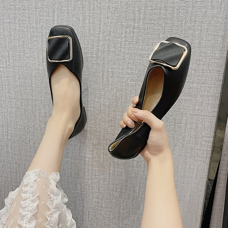 Kvinnors Ballerinaskor Elegant Design Syntetmaterial Ergonomisk Fotbädd 4