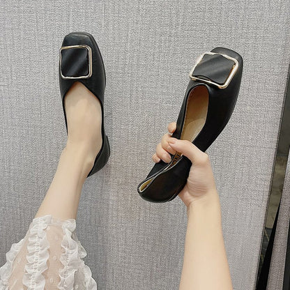 Kvinnors Ballerinaskor Elegant Design Syntetmaterial Ergonomisk Fotbädd 4