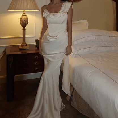 Kvinnors Wrap Klänning Festlig Silhuett Mjuk Tyg-5