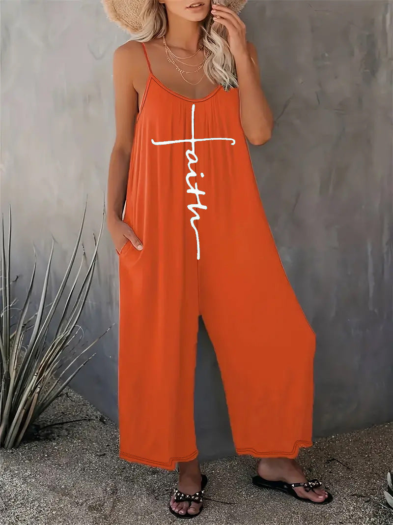 Variant image for Snygga Byxor Dam Loose Fit Tryckt Polyester-6