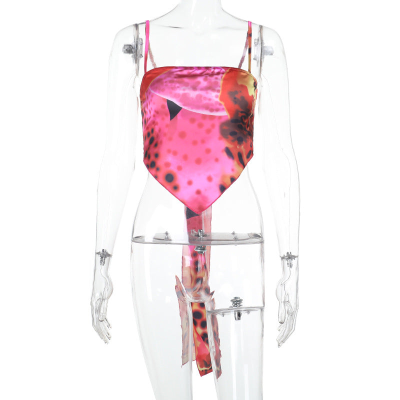 Kvinnors Skördetopp med Raffinerad Nod Andningsbara Tyger-1