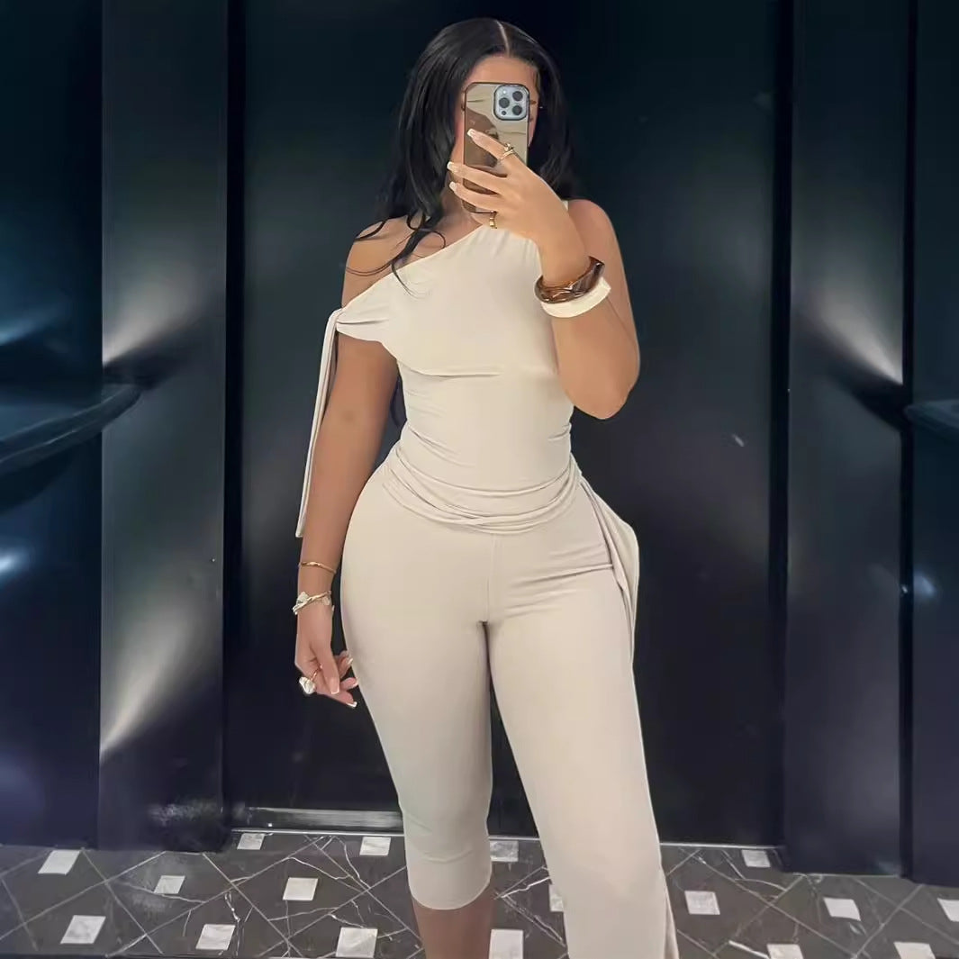 Dam Set Elastisk Snörning Polyester Spandex-5