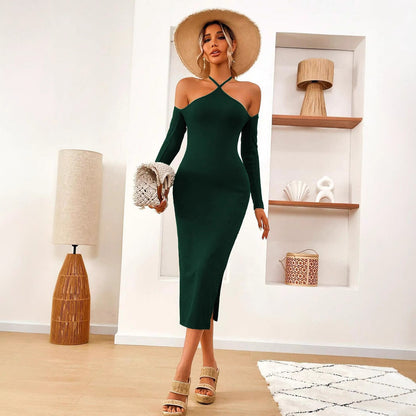 Dam Midi Rock Delad Design Högkvalitativt Tyg-2