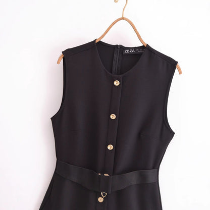 Kvinna Klänning Bältad Chiffon Polyester-2
