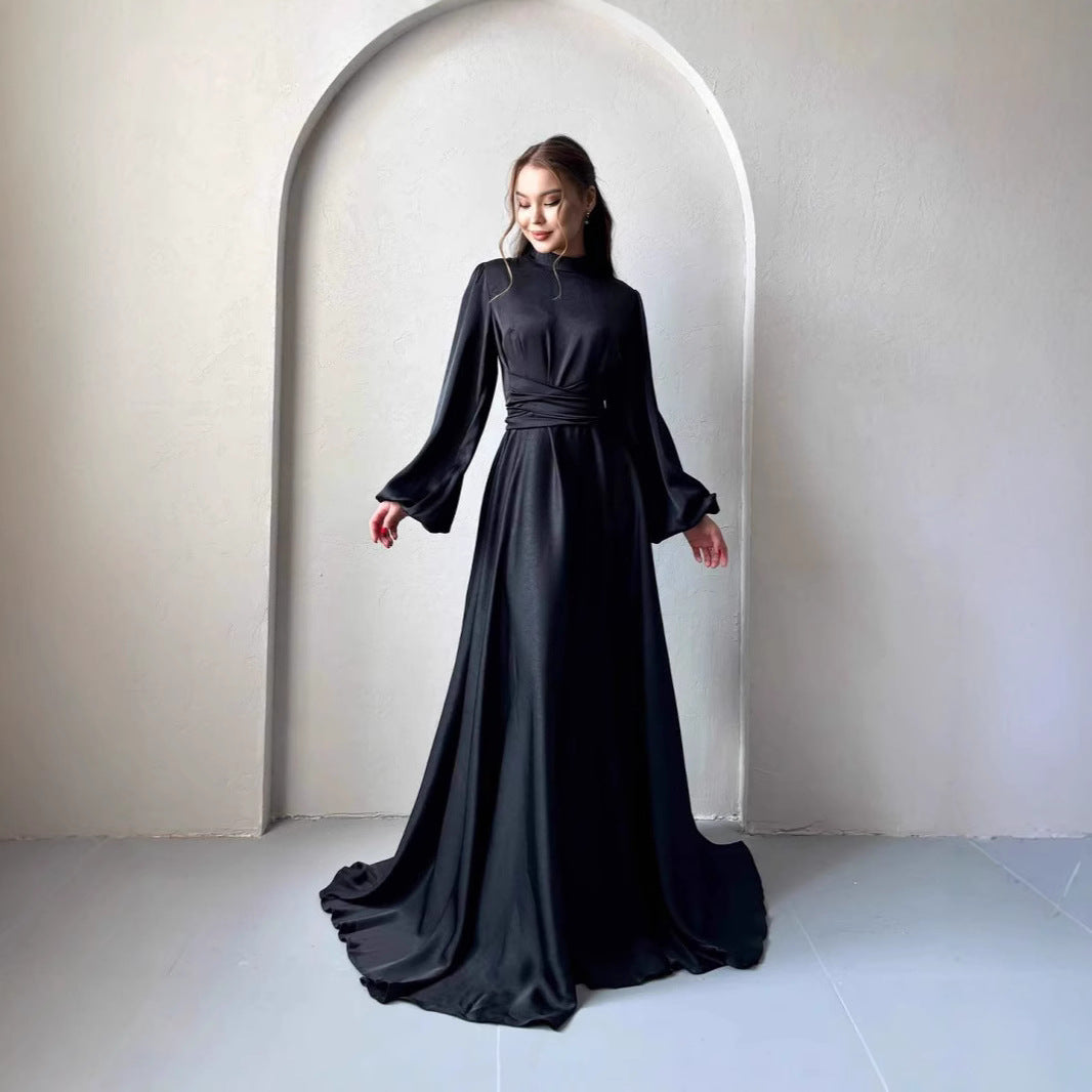 Damklänning Överdimensionerad med Långa Ärmar i Högkvalitativt Tyg-2