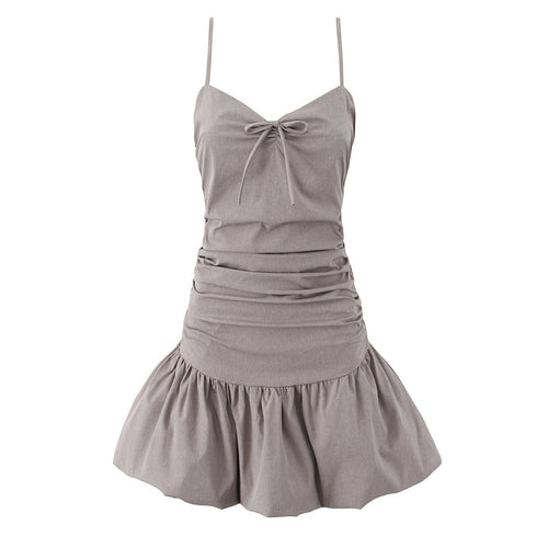 Kort Klänning Dam med Spaghetti Band - Lätt Polyester, Ärmlös Design för Sommarens Festligheter 1