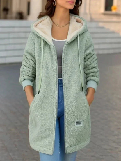 Variant image for Dam Hoodie Fleece Trendig Vinterstil-10