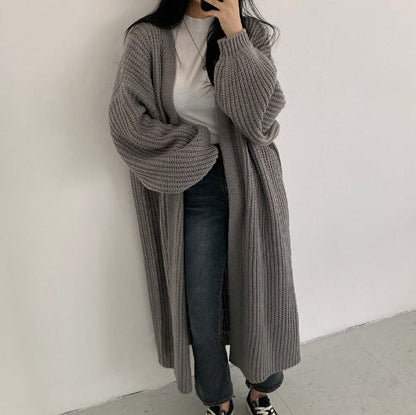Svart Kappa Dam Långärmad V-ringad Polyester Elegant Loose Fit-3