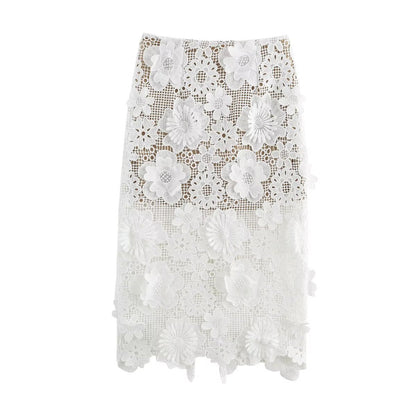 Dam Asymmetrisk Blus Trekvartsärmar Polyester 4