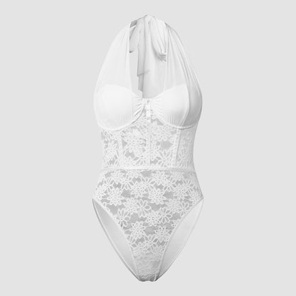 Variant image for Dam Bodysuit Blommönster Fitted Polyester-5
