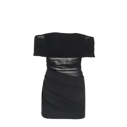 Kvinnors Aftonklänning Draperad Elastisk Tyget 6