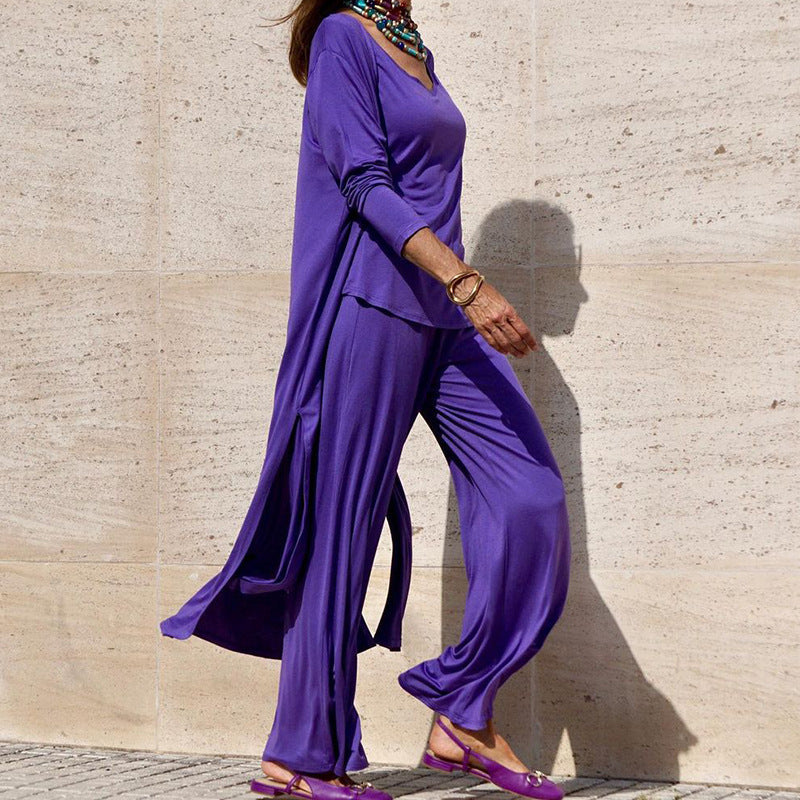 Variant image for Kvinnors Långa Byxor Chic Acetatfiber-17