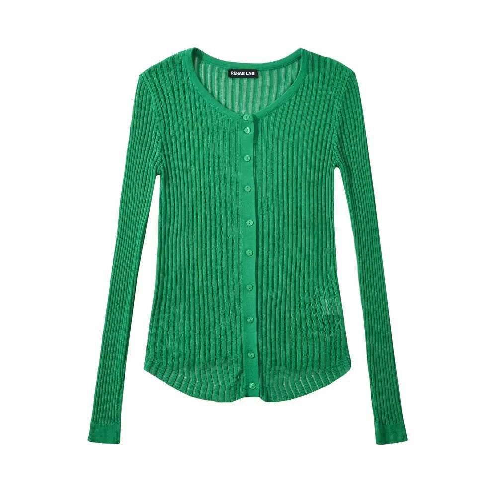 Variant image for Dam Cardigan Slim Fit Lätt Andningsbart Material-3