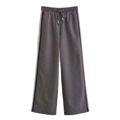 Variant image for Dam Långärmad Jacka Randig Polyester med Fritidsbyxor-5
