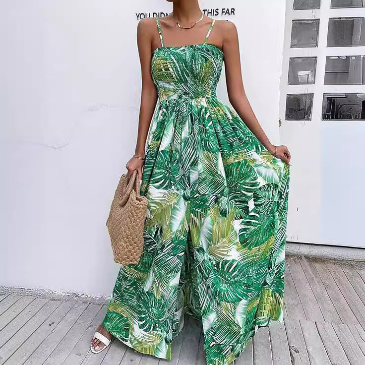 Dam Lång Kjol A-linjeformad Polyester med Tryckt Mönster-5