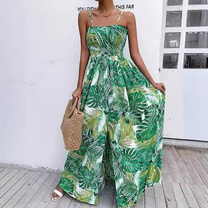 Dam Lång Kjol A-linjeformad Polyester med Tryckt Mönster-5