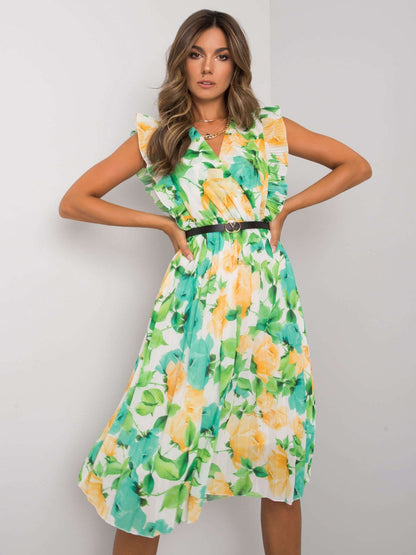 Variant image for Dam Midiklänning A-linje Puffärmar Polyester för Bröllop och Fest-11