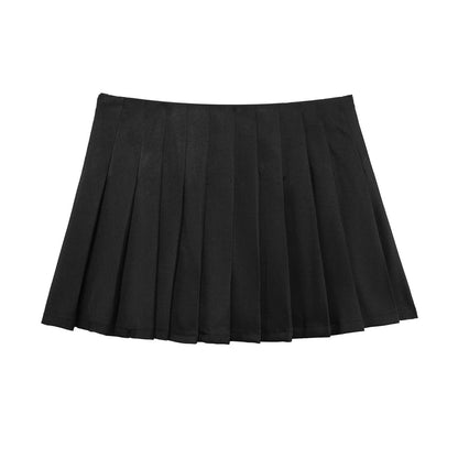 Dam Minikjol Monokrom Design Högkvalitativt Tyg-3