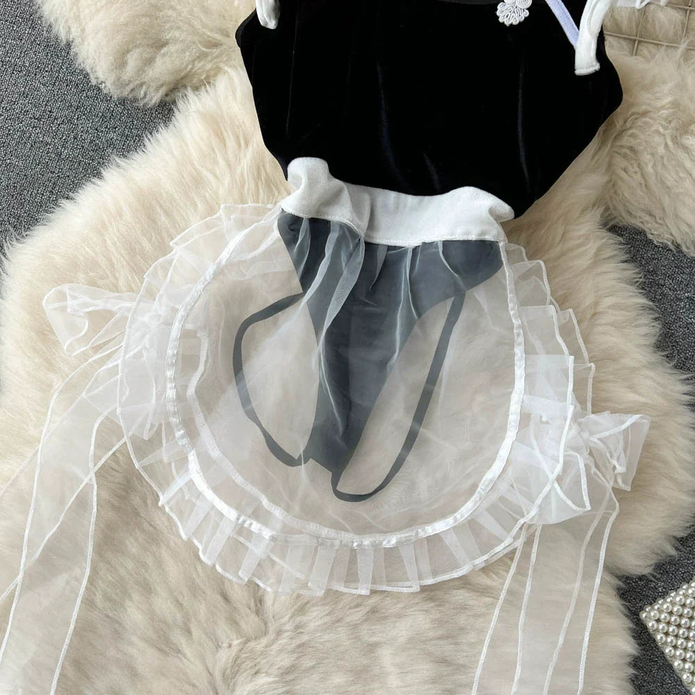 Dam Kombinationsplagg Kinesisk Stil Polyester Hög Midja Måttligt Stretchig 3