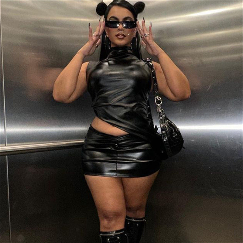 Kvinnors Bodycon Klänning Oregelbunden Midja Polyester 4