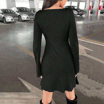 Kvinnors Kort Bodycon Kjol Minimalistisk Högkvalitativ Tyg-3