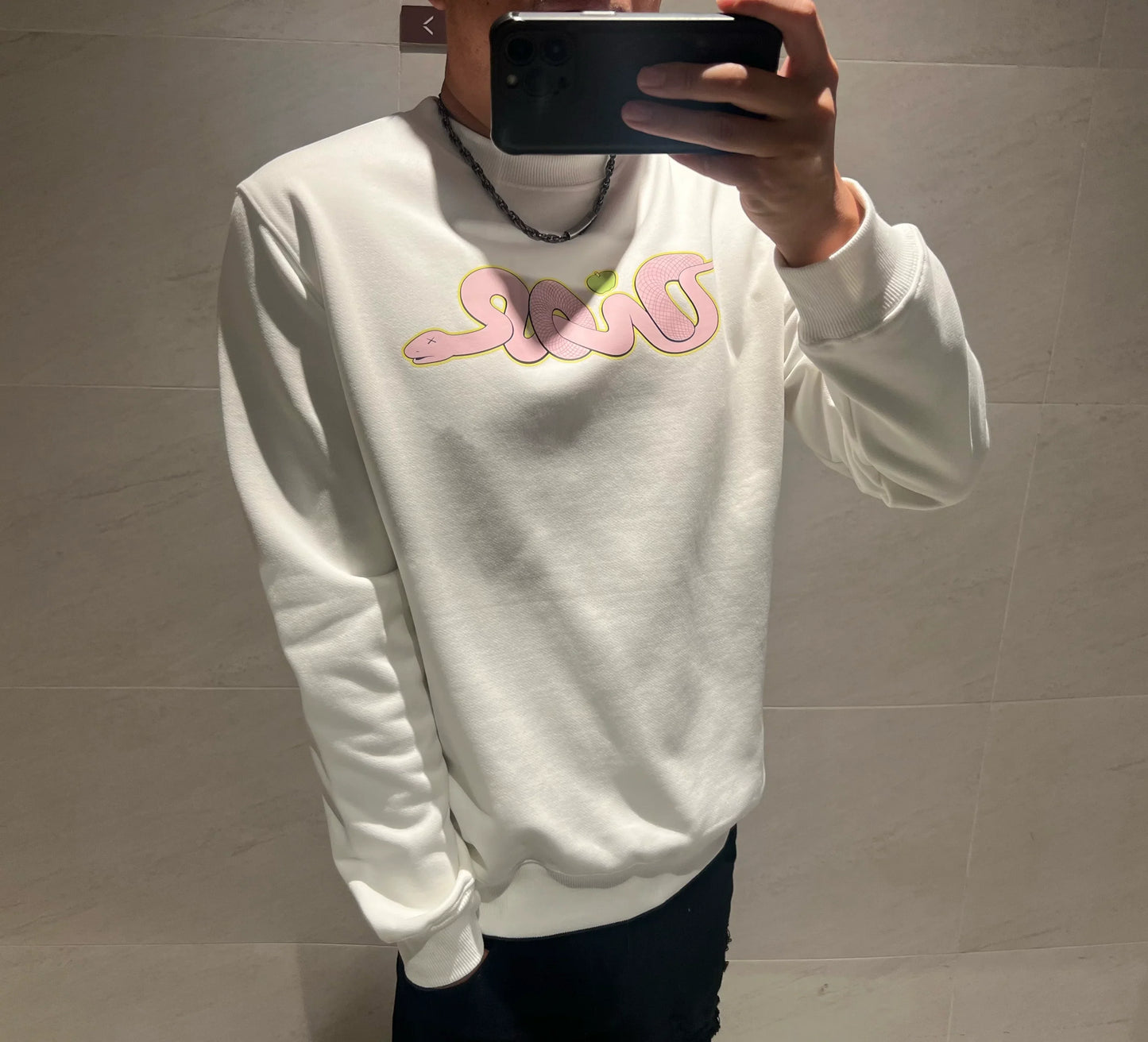 Herr Långärmad T-shirt Rund Hals Bomull Mjuk Passform-6